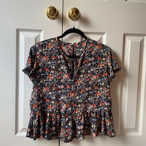 GAP Tie Front Blouse